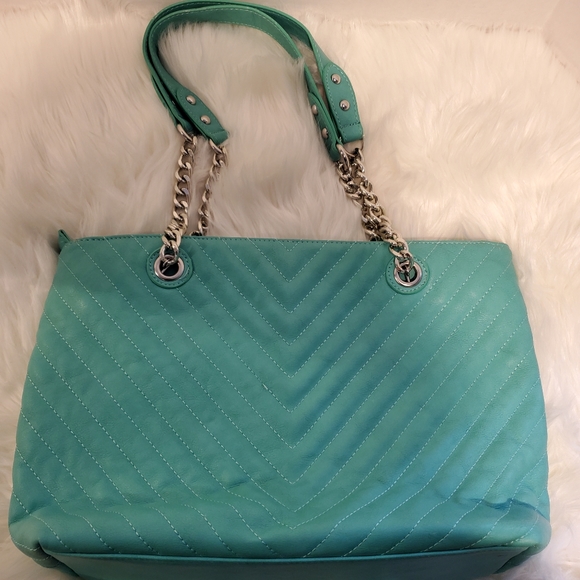 CHARMING CHARLIE Teal Shoulder Bag - Picture 4 of 7